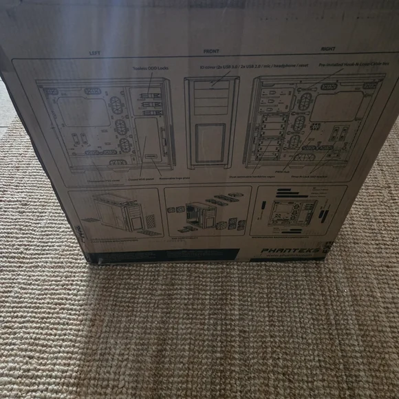 Phanteks Enthoo Pro series PH-ES614PC_BK Black Steel / Plastic ATX Full Tower